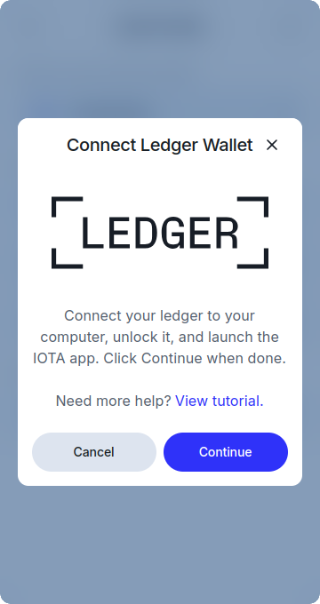 Connect Ledger Wallet